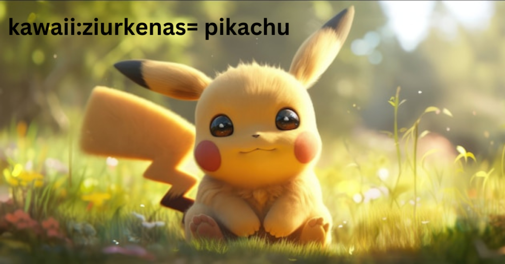 kawaii:ziurkenas= pikachu